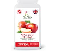 Nuvida Pure Apple Cider Vinegar Capsules - High Strength Apple Cider Vinegar Supplement high in Pectins, B Vitamins and Vitamin C - 120 Capsules - Vegan and Vegetarian Friendly