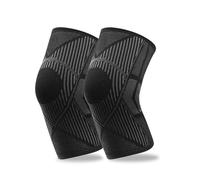 NuVigor 2 Pack Knee Support Brace for Men & Women, Knee Compression Sleeve, Compression Sleeves for Meniscus Tear, Joint Pain, ACL, M rthritis, Tendonitis, Sports, Ligament Injury, Running, Squats