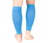 NuVigor Calf Compression Sleeve for Men And Women, 1 Pair, Shin Splints Support, Footless Calf Sleeves, Running Leg Socks for Pain Relief, Varicose Veins, Cramps, Muscle Torn, Fitness and Sports