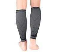 NuVigor Calf Compression Sleeve for Men And Women, 1 Pair, Shin Splints Support, Footless Calf Sleeves, Running Leg Socks for Pain Relief, Varicose Veins, Cramps, Muscle Torn, Fitness and Sports
