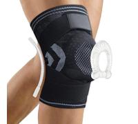 NuVigor Knee Support 2 Pack Knee Support Brace for Men and Women, Adjustable Compression Sleeve with Patella Gel Pads & Side Stabilizers for Joint Pain Arthritis ACL Meniscus Tear MCL Running Sports