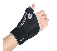 NuVigor Thumb Splint for Right & Left Hand, Wrist and Thumb Supports for Arthritis, Adjustable Finger and Hand Support, Thumb Brace for Arthritis, Tendonitis, Carpal Tunnel Pain Relief,Thumb Sprain