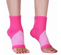 NuVigor Women Men Ankle Support Brace 1 Pair, Plantar Fasciitis Sprained Socks, Breathable Anti-Slip, Compression Socks for Sports, Sprained Ankle, Achilles Tendonitis, Pain Relief, Ligament Damage
