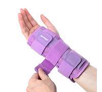 NuVigor Wrist Splints for Carpal Tunnel,Breathable Wrist Brace with Adjustable Straps for Men Women,Left Right Hand Wrist Support for Arthritis,Tendonitis,Pain Relief(Purple,S/M Right Hand)
