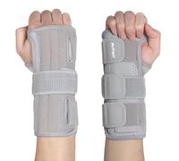 NuVigor Wrist Splints for Carpal Tunnel,Breathable Wrist Brace with Adjustable Straps for Men Women,Left Right Hand Wrist Support for Arthritis,Tendonitis,Pain Relief(Gray,L/XL Right and Left Hand)