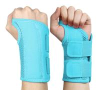 NuVigor Wrist Splints for Carpal Tunnel,Right Left Hand Support with Adjustable Straps for Men Women,Breathable Day Night Wrist Brace for Carpal Tunnel,Pain Relief(Blue,S/M Left Hand)