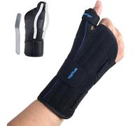 NuVigor Wrist Supports with Thumb Splint, Right Left Hand Wrist Splint with Adjustable Straps, Breathable Thumb Support for Arthritis De Quervain's Tenosynovitis Sprains Carpal Tunnel for Men Women