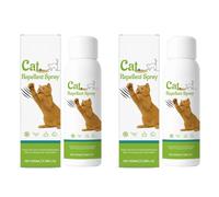 Nuvilo Natural Cat Deterrent Spray - Gentle Anti-Scratch Formula, Safe for Pets & Furniture, Indoor/Outdoor Protection - 100ml (2pcs)