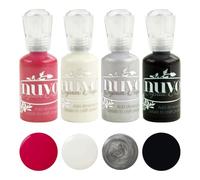 Nuvo Crystal Drops Bundle Pack of 4 (30ml Each) - 3D Craft Embellishment Drops