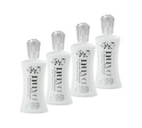 Nuvo Deluxe Adhesive - Silky White Water-Based Glue - Dries Crystal Clear (Pack of 4)