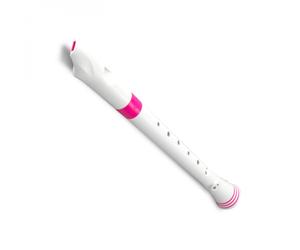 Nuvo Descant Recorder German Fingering White and Pink