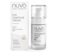 Nuvò - Eye Cream for Dark Circles and Puffy Eyes, 30 ml, Anti-Aging Effect with 72% Organic Snail Mucin, Hyaluronic Acid and Panthenol, Hydrating Eye Cream for Women and Men, Made in Italy