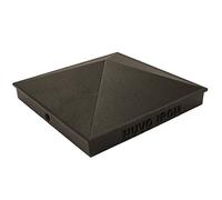 Nuvo Iron Decorative Pyramid Aluminium Post Cap for (True) 6" x 6" Posts - Black
