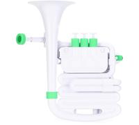 Nuvo jHorn in White with Green trim, One size