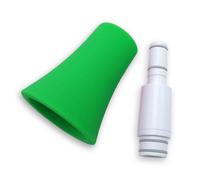 Nuvo Instrumental N515SWGN White with Green Trim Straighten Your jSax Kit