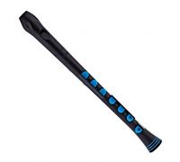Nuvo Recorder+ with Hard Case Baroque Fingering Black and Blue