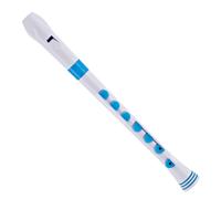 Nuvo Recorder+ with Hard Case Baroque Fingering White and Blue