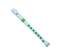 Nuvo Recorder+ with Hard Case German Fingering White and Green