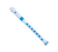 Nuvo Recorder+ with Hard CaseGerman Fingering White and Blue
