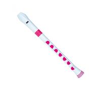 Nuvo Recorder+ with Hard CaseGerman Fingering White and Pink