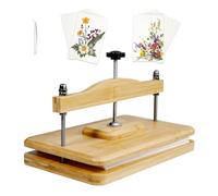 Nuvograin 10 x 6 inch Wooden Flower Press Kit/Flower Pressing for Kids and Adults, Easy One-Step Pressing, Botanical Art, Unisex, Not Foldable