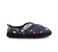 NUVOLA. Slippers Women Men Non-Slip-Printed 20 Teddy-Warm Cushioned Comfortable - Blue - 8-8.5 UK