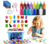 Nuvora Magic Water Elf Kit - 43 PCS with 16 Magic Gels and 18 Molds, DIY Toys Squishy Maker Kit - Aqua Fairy Water Gel Kit for Kids Birthday Gifts for Girls Boys Ages 4 5 6 7 8