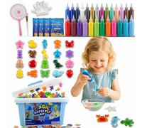 Nuvora Magic Water Elf Kit - 53 PCS with 24 Magic Gels and 20 Molds, DIY Toys Squishy Maker Kit - Aqua Fairy Water Gel Kit for Kids Birthday Gifts for Girls Boys Ages 4 5 6 7 8
