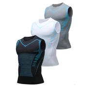 Nuvraa V2 Compression Vest, 2025 New Posture Corrector Tank Top, Feel The Power of Confidence, Energy & Strength (3Pcs-A,XL)