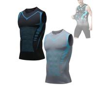 Nuvraa V2 Compression Vest V Boost Shape Wear Shirt Men Feel The Power of Confidence, Energy & Strength (B,M)