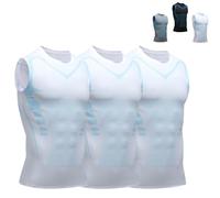 Nuvraa V2 Compression Vest V Boost Shape Wear Shirt Men Sleeveless Compression Tank Top 2025 New Posture Corrector Tank Top (3PCS/C,L)