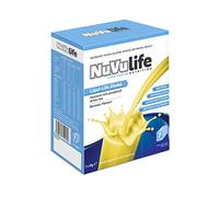NuVu Life, Liquid-Life Shake. High Calorie, High Protein, Nutrient Rich Powdered Drink Mix for Weight Gain or Meal Replacement (Banana, 7 Sachets)
