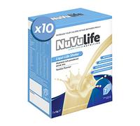 NuVu Life, Liquid-Life Shake. High Calorie, High Protein, Nutrient Rich Powdered Drink Mix for Weight Gain or Meal Replacement (Vanilla, 70 Sachets)