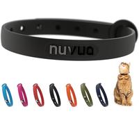 Nuvuq Comfortable, Soft and Light Cat Collar with Breakaway Snap Button (Dark Chocolate)