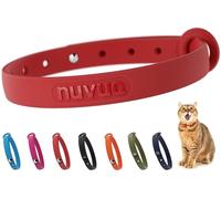 Nuvuq Comfortable, Soft and Light Cat Collar with Breakaway Snap Button (Tomato Red)