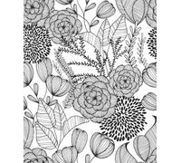Nuwallpaper Nus3501 Secret Garden Peel & Stick Wallpaper, Black