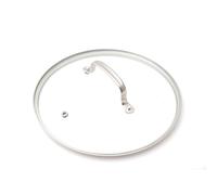 Nuwave 3QT Vented Tempered Glass Lid for Saucepan, Oven Safe up to 350F, Dishwasher Safe, Shatter-Resistant, Easy to Clean, Stainless-Steel Handle and Rim, Klar Glas