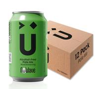 NuWave Alcohol-Free Beer Pale Ale | 12 Pack + Mood-Enhancing Botanicals - 0.5% abv, 73 Calories, Vegan & Gluten Free | Non Alcoholic Beers | 330ml Cans