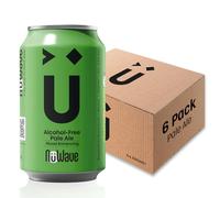 NuWave Alcohol-Free Beer Pale Ale | 6 Pack + Mood-Enhancing Botanicals - 0.5% abv, 73 Calories, Vegan & Gluten Free | Non Alcoholic Beers | 330ml Cans