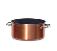 Nuwave Healthy Duralon Blue Ceramic Nonstick 4,7L Stockpot in Rustic Copper, Diamond Infused Scratch-Resistant, PFAS Free, Dishwasher & Oven Safe, Induction Ready & Evenly Heats, Stay-Cool Handle