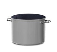 Nuwave Healthy Duralon Blue Ceramic Nonstick 7,6L Stockpot in Cool Grey, Diamond Infused Scratch-Resistant, PFAS Free, Dishwasher & Oven Safe, Induction Ready & Evenly Heats, Stay-Cool Handle