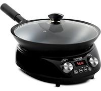 Nuwave Induction Wok, 3 Wattages 900, 1500 & 1800, Precise Temp Controls from 100°F to 575°F in 5°F, Infuse Complex Charred Aroma & Flavor, Authentic 14-inch Carbon Steel Wok Included, Wok HEI