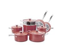 Nuwave Lux 13-Piece Premium Cookware Collection, Healthy G10 Duralon Blue Ceramic Nonstick, Ultra Durable, PFAS-Free, Lightweight & Works on All Cooktops