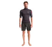 Nuwave Rash Vest in Anthracite, Black & Wine