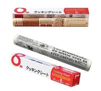 NUWIQ Baking Paper, Non-Sticky Greaseproof Paper Roll, 2x8m, White & Brown, Cooking Paper for Grill, Sandwich and Chips
