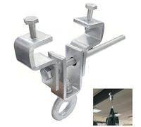 NUWIQ I Beam Hanger, Steel I Carrier Hanger, Beam Hanger, Steel Support Clamps Width Adjustable from 6.5-22 cm, Heavy Bag Hanger for Punch Bag/Swing Chair, Holds 204 kg Gravity