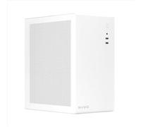 Nuwo Eguera A123 MicroATX Compact Case for PC Desktop Office Mini Tower 0.6MM SPCC, USB 3.0, Mesh Side Panels, White
