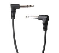 NU-X | 2.3 Metre TRS Angled 6.3mm Jack Lead | Replacement or Additional Trigger Cable for Electric-Drum Pads and Pedals - Angled 6.3mm TRS Jacks at Both Ends