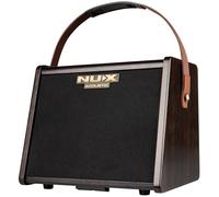 NUX | AC-25 Portable Acoustic Amplifier - 25W Battery-Powered Guitar & Vocal Amp with Bluetooth, Reverb, EQ & Tuner - Compact for Busking, Rehearsals & Small Venues