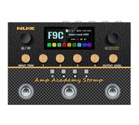NUX Amp Academy Stomp Compact Amp Modeler, Multi Effects Pedal, 3-Footswitch Modelers, 9 EFX blocks, Stereo IR Engine，2.86” Color LCD Display,Ultra-Low Latenc, USB Audio Interface